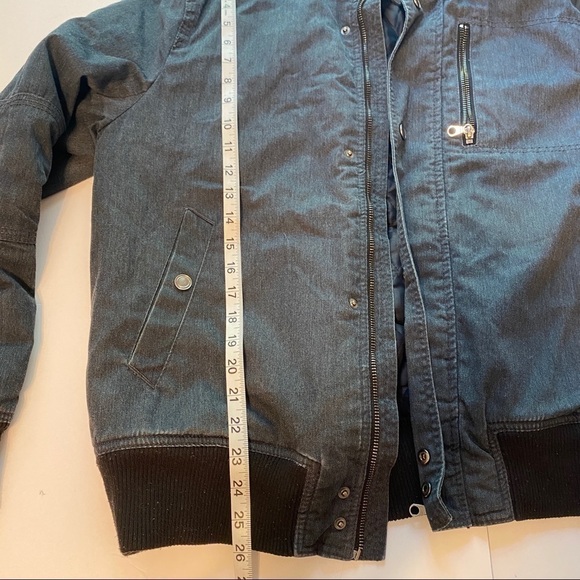 H&M men’s bomber jacket gun metal gray size 44R - Picture 3 of 9